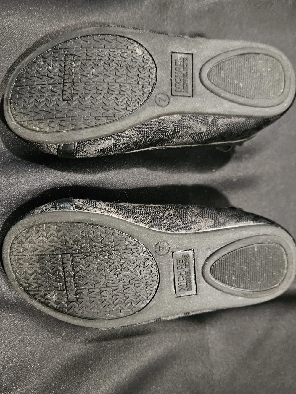 Michael Kors Black Logo Ballet Flats